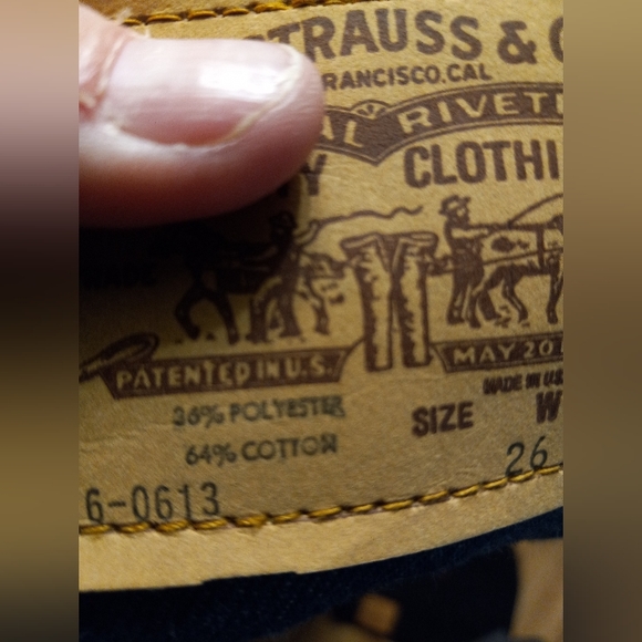 Levis size 26 x 34 vintage saddleman boot jeans - Picture 4 of 5